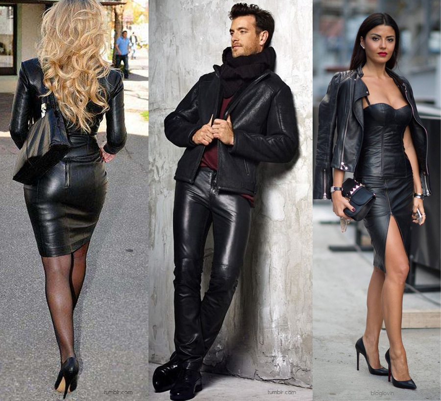 Leather outfits shop for women