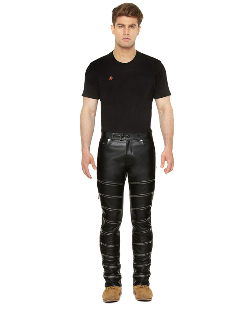 BLACK-LEATHER-TROUSER-WITH-ZIPPER-EMBELLISHMENTS-full-2