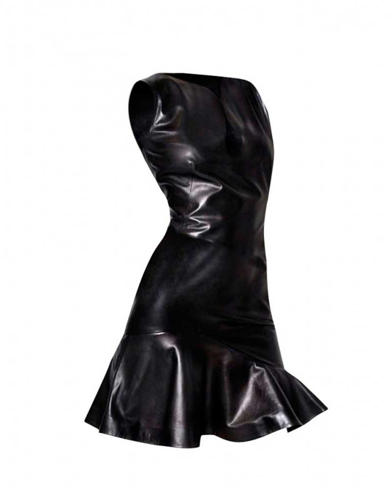Women-Flared-Leather-Dress-front-e1444627011757-1