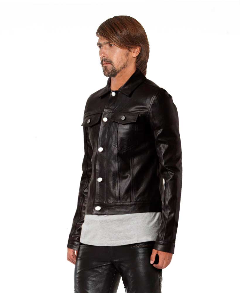 Black Style Leather Jacket 11