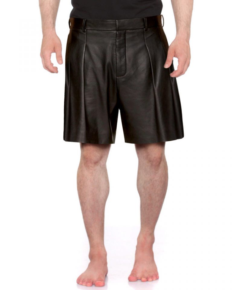 Buy Mens Leather Shorts Online At Leatherright