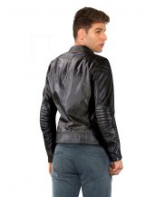 Classy Slim Fit Black Leather Moto Jacket