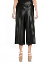 Womens Black Wide Leg Culottes