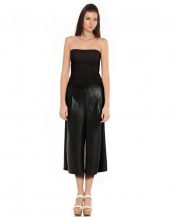 Womens Black Wide Leg Culottes