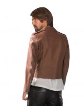 Exclusive Lambskin Leather Moto Jacket For Men