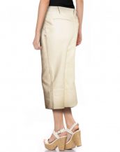 Womens Leather Straight Fit Culottes