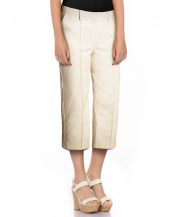 Womens Leather Straight Fit Culottes