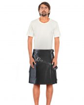 Mens Modern Leather and Suede Kilt