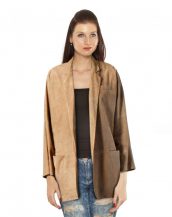 Womens Kimono Style Suede Blazer