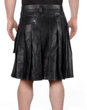 Modern Leather Kilts for Men with Wrap-Around Style