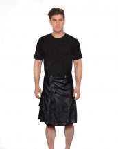 Modern Leather Kilts for Men with Wrap-Around Style