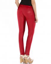 Women Skinny Low Waist Leather Pants