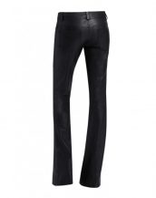 Womens Boot Cut Black Leather Halloween Pant