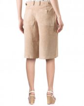 Womens Wide Leg Culottes with Zip Fly Closure